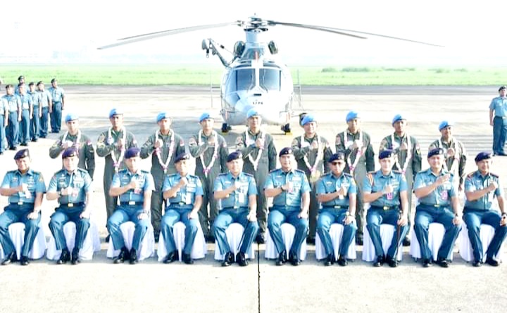 Heli Panther HS-1306 Kembali Ke Pangkalan Usai Misi Perdamaian