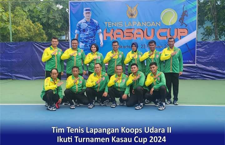 Tim Tenis Lapangan Koops Udara II Ikuti Turnamen Kasau Cup 2024