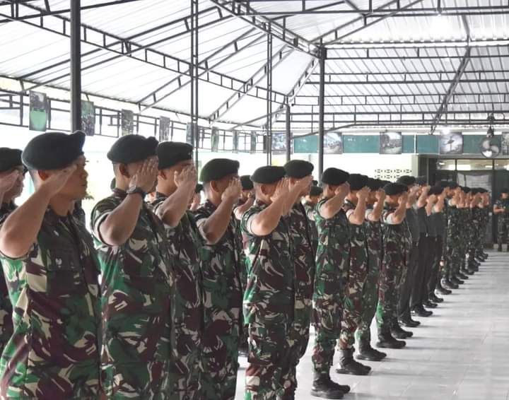 Lepas 9 Prajurit Terbaiknya, Danyonif 113/JS Pimpin Upacara Koprapot Pindah Satuan