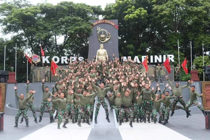 Tasyakuran Dalam Rangka Hari Jadi Ke 64 Yonif 4 Marinir