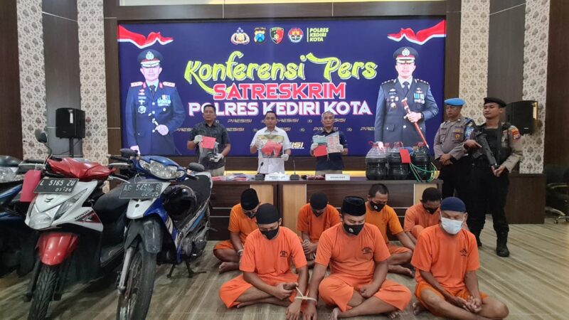 Polres Kediri Kota Berhasil Ungkap 8 Kasus Diantaranya Penyalahgunaan BBM Bersubsidi