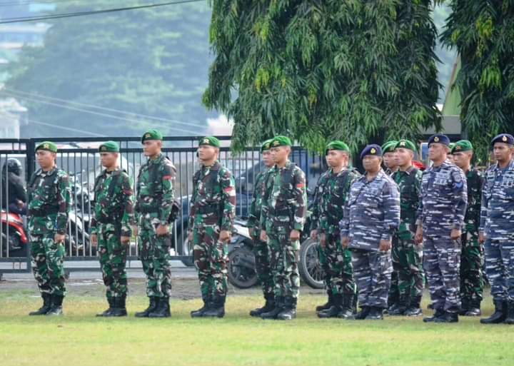 Pimpin Upacara Bulanan Bersama Forkopimda, Danrem 043/Gatam Bacakan Amanat Gubernur Lampung