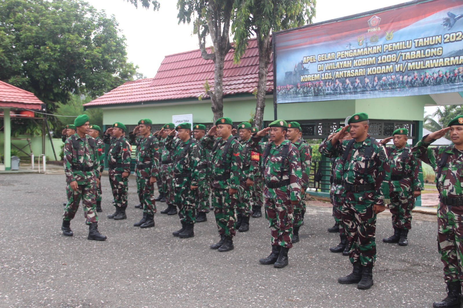 Usai Apel Pagi, Prajurit Kodim 1008 Tabalong Laksanakan Permildas