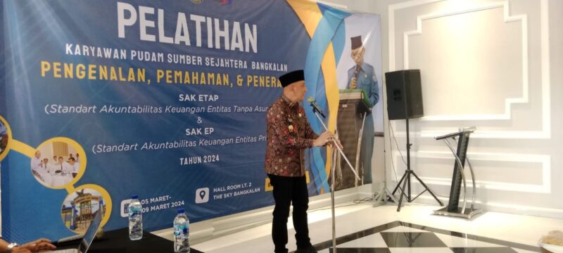PDAM Bangkalan Melalui Pelatihan Pemahaman Penerapan SAK ENTAP dan SAK EP