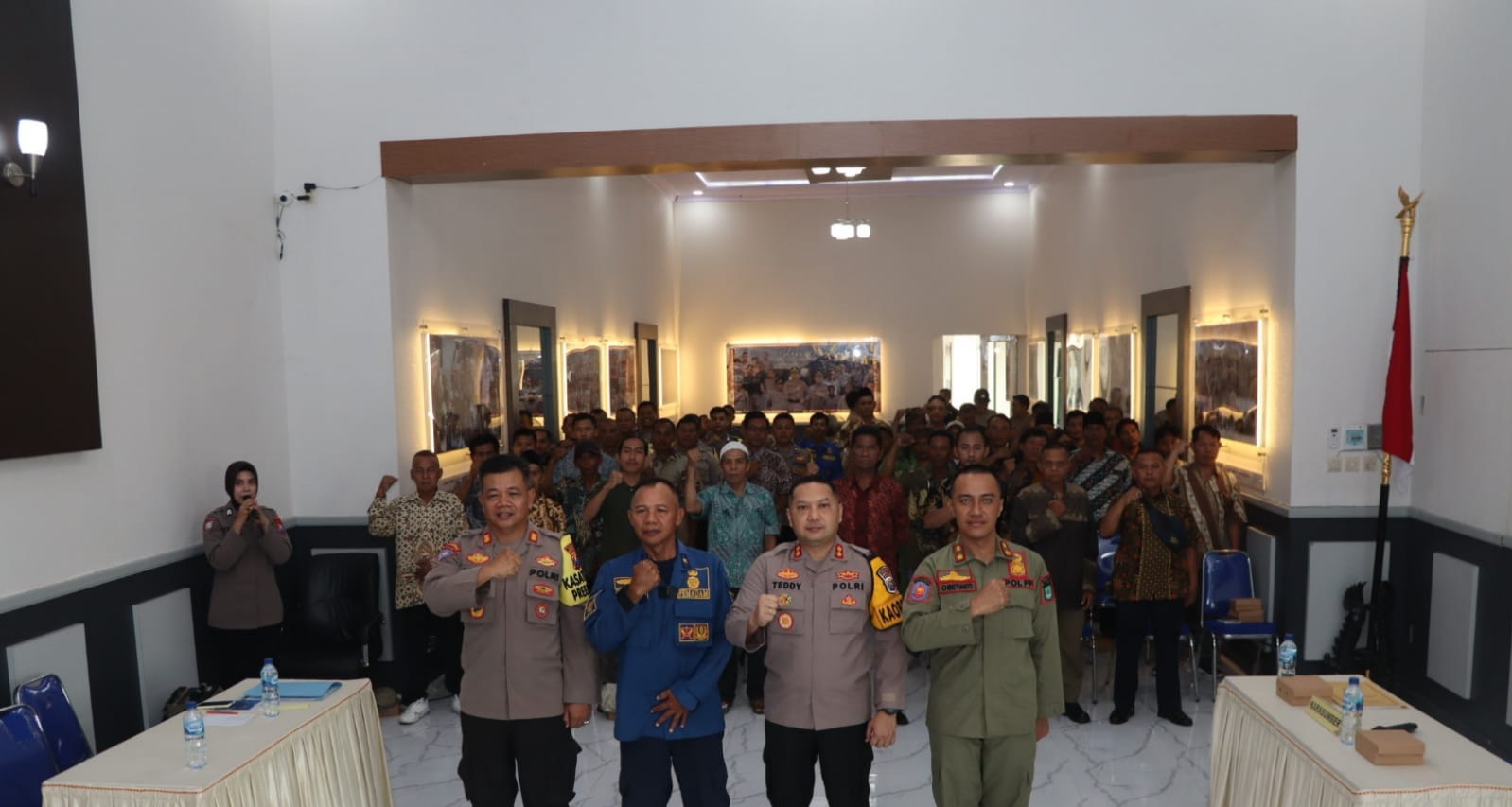 Tingkatkan Kamtibmas, Kapolres Pasuruan Berikan Pembinaan Kemampuan Kepada Kasat Kamling