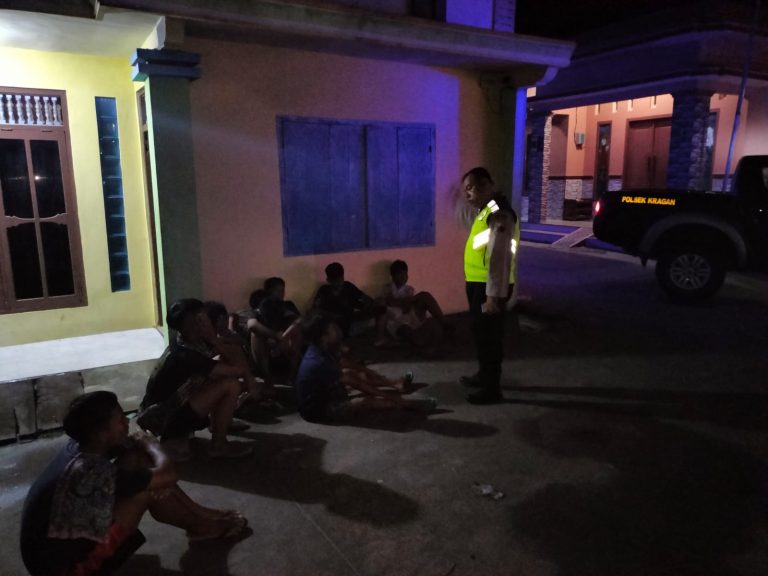 Polsek Kragan Helar Patroli Sosialisasi & Edukasi Sasar Anak-anak Remaja