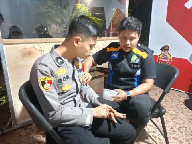 Kegiataan Operasi Ketupat Lodaya 2024 Tim Dokkes Polres Banjar Polda  Jabar Pastikan Kesehatan Personil