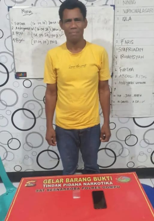 Pemilik Shabu Warga Desa Baka Jaya Diringkus Tim Opsnal Polres Dompu.