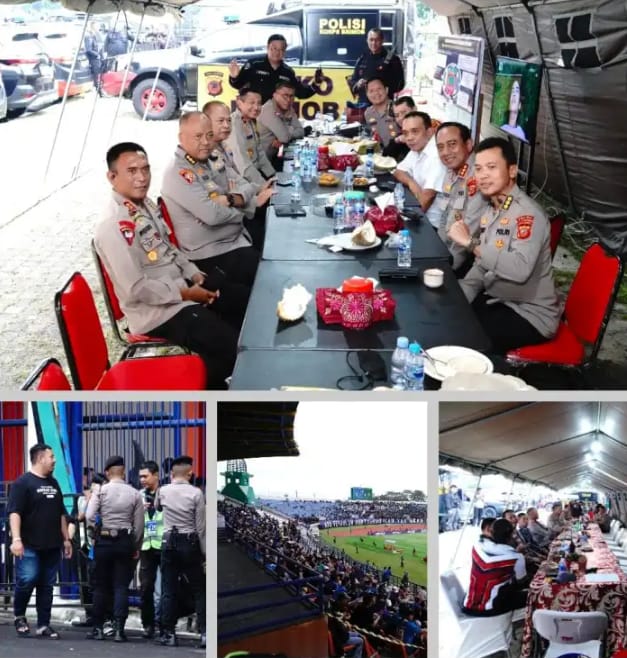 WAKAPOLDA JABAR TINJAU PELAKSANAAN PENGAMANAN PERTANDINGAN SEPAK BOLA ANTARA PERSIB BANDUNG VS PERSEBAYA SURABAYA