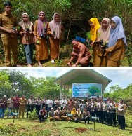 Wakapolres Hadiri Penanaman Pohon Serentak Dalam Rangka Hari Bumi Di Wilayah Hukum Polres Maros.