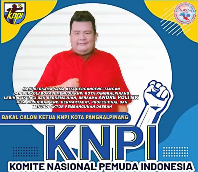 Andre Politik Deklarasikan Maju sebagai Ketua KNPI Kota Pangkalpinang : “Saatnya jadi Aktor Pembangunan & Stop menjadi Penonton di Daerah Sendiri