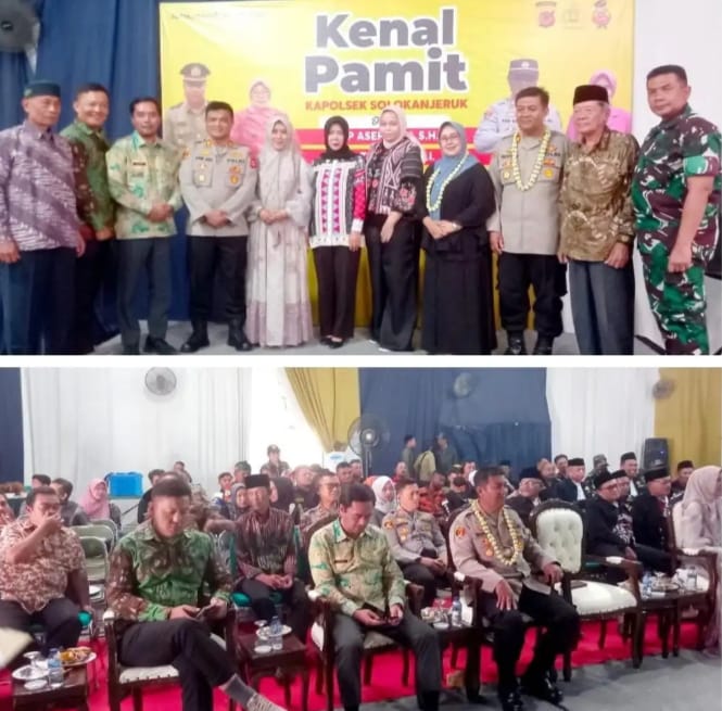 Kenal Pamit Jabatan Lama Dan Penjabat Baru polsek Di Lingkungan Kecamatan Solokan Jeruk.