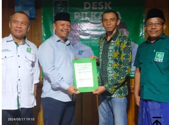 Ketua Desk Pilkada PKB Kabupaten Bangka Barat Susiadi Menerima Hatta Budianto Mendaftar Calon Wakil Bupati