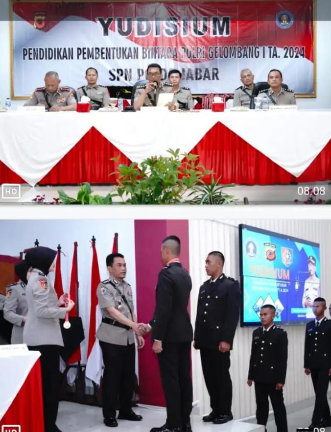 Upacara Yudisium Siswa Diktukba Polri TA.2024 Gel I
