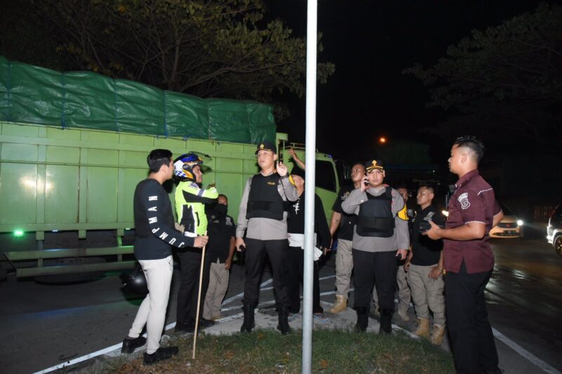 Polres Lamongan Bersama TNI dan Pemkab Lakukan Pengamanan Pengesahan Warga Baru Perguruan Silat