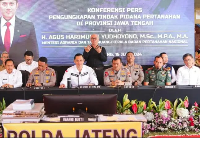 Mafia Tanah di Kabupaten Grobogan dan Kota Semarang, Selamatkan Potensi Kerugian Rp. 3,41 Triliun