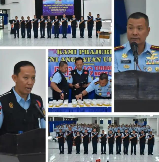 Satgas P4GN TNI – AU Sosialisasi Anti Narkoba di Lanud Husein Sastranegara Bandung