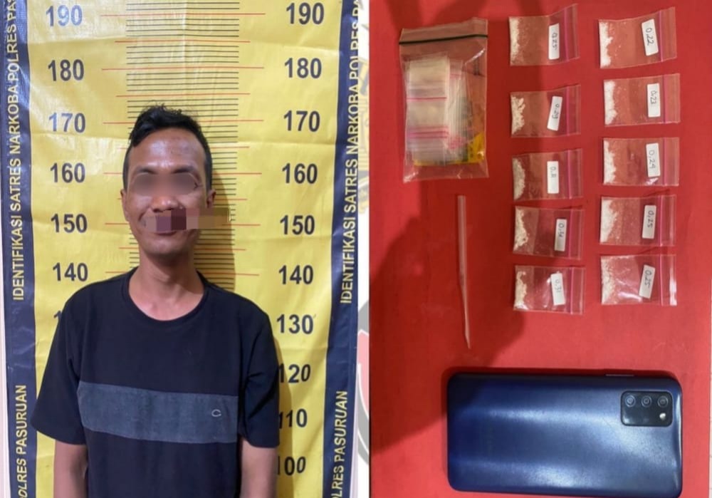 Polres Pasuruan Kembali Ungkap Jaringan Peredaran Narkoba, Dua Tersangka dan Barang Bukti Diamankan