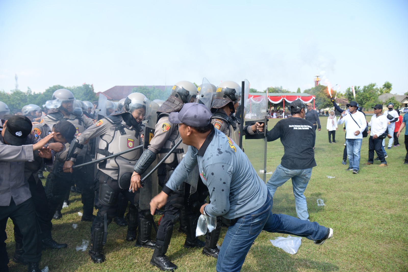 Polres Madiun Kota Gelar Simulasi Pastikan Kesiapan Pengamanan Pilkada Serentak 2024