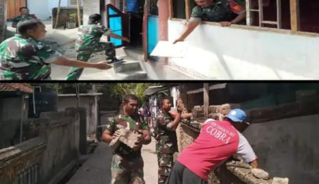 Kodim1620/Loteng, Laksanakan Program Rehabilitasi Rumah Tidak Layak Huni Untuk Warakawuri