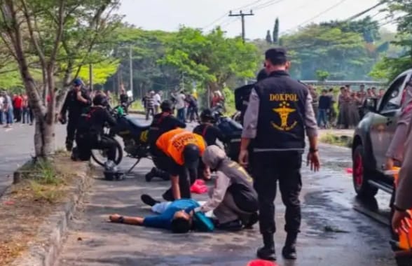 Kalianda, Lampung Selatan – Polres Lampung Selatan menggelar simulasi Sistem Pengamanan Kota SISPAM KOTA
