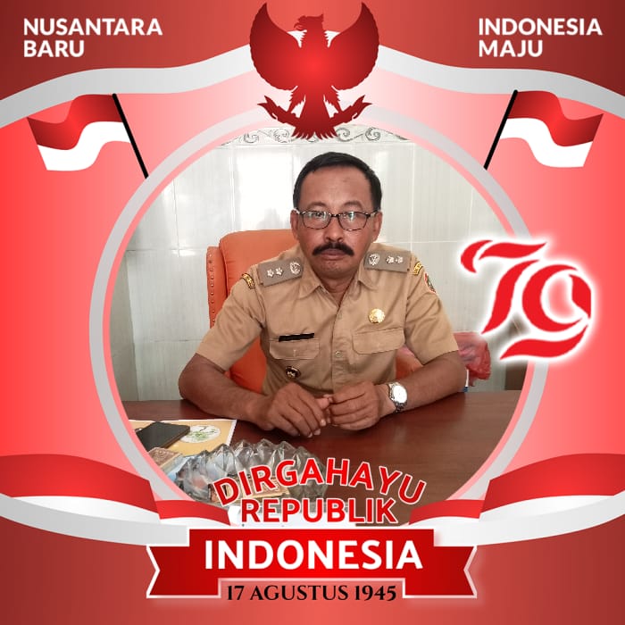 Kepala desa kepuhanyar Ir.Slamet Hidayat kecamatan Mojoanyar kabupaten Mojokerto mengucapkan selamat semarak HUT ke 79