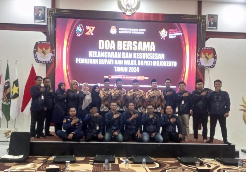 Doa Bersama Pilkada Serentak Tahun 2024 di Kabupaten Mojokerto Dihadiri Ketua Parpol