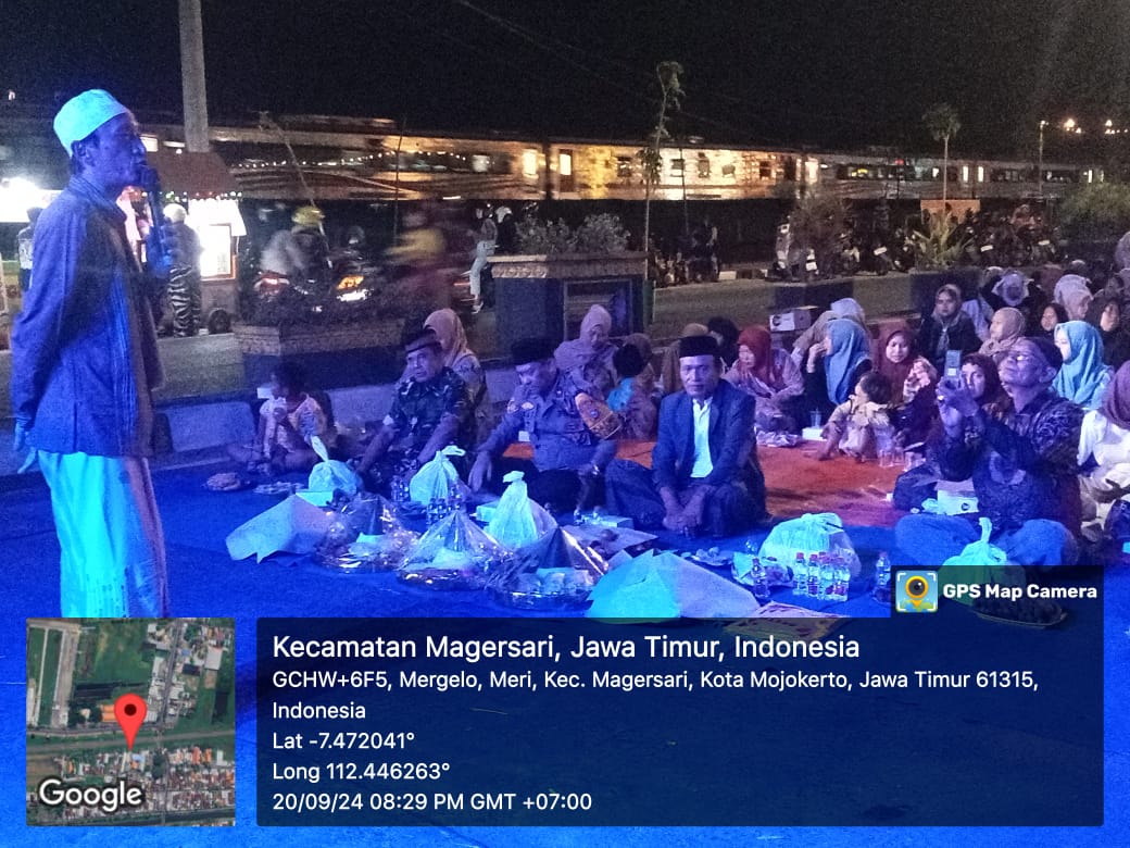 Dalam Rangka Acara Tasyakuran Akbar dan Maulid Nabi di kota Benteng kota Mojokerto