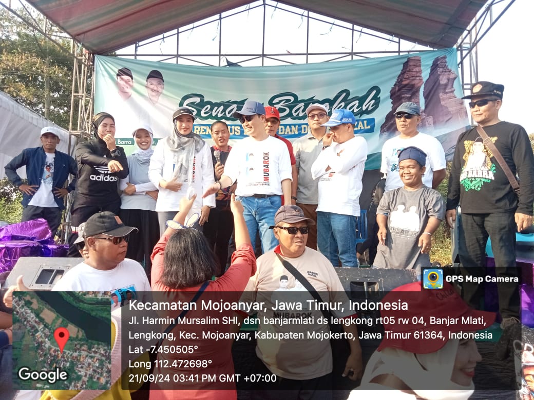 Gus Barra Semarakkan Senam Barokah di Desa Kedung Lengkong, Dihadiri Ribuan Warga