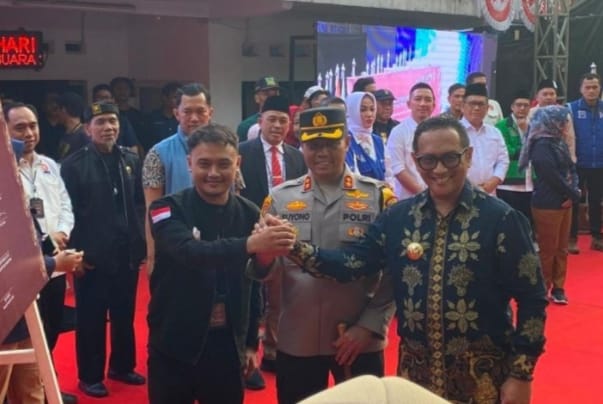 Kapolres dan Forkopimda Hadiri Deklarasi Kampanye Damai Pilkada Tahun 2024 di Kantor KPUD Kab. Lebak