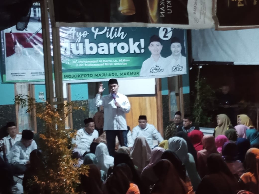 Kampanye Muhammad Albarraa, Lc. M. Hum di Dusun Mojosongo Desa Pekukuhan kecamatan mojosari Berjalan Sukses