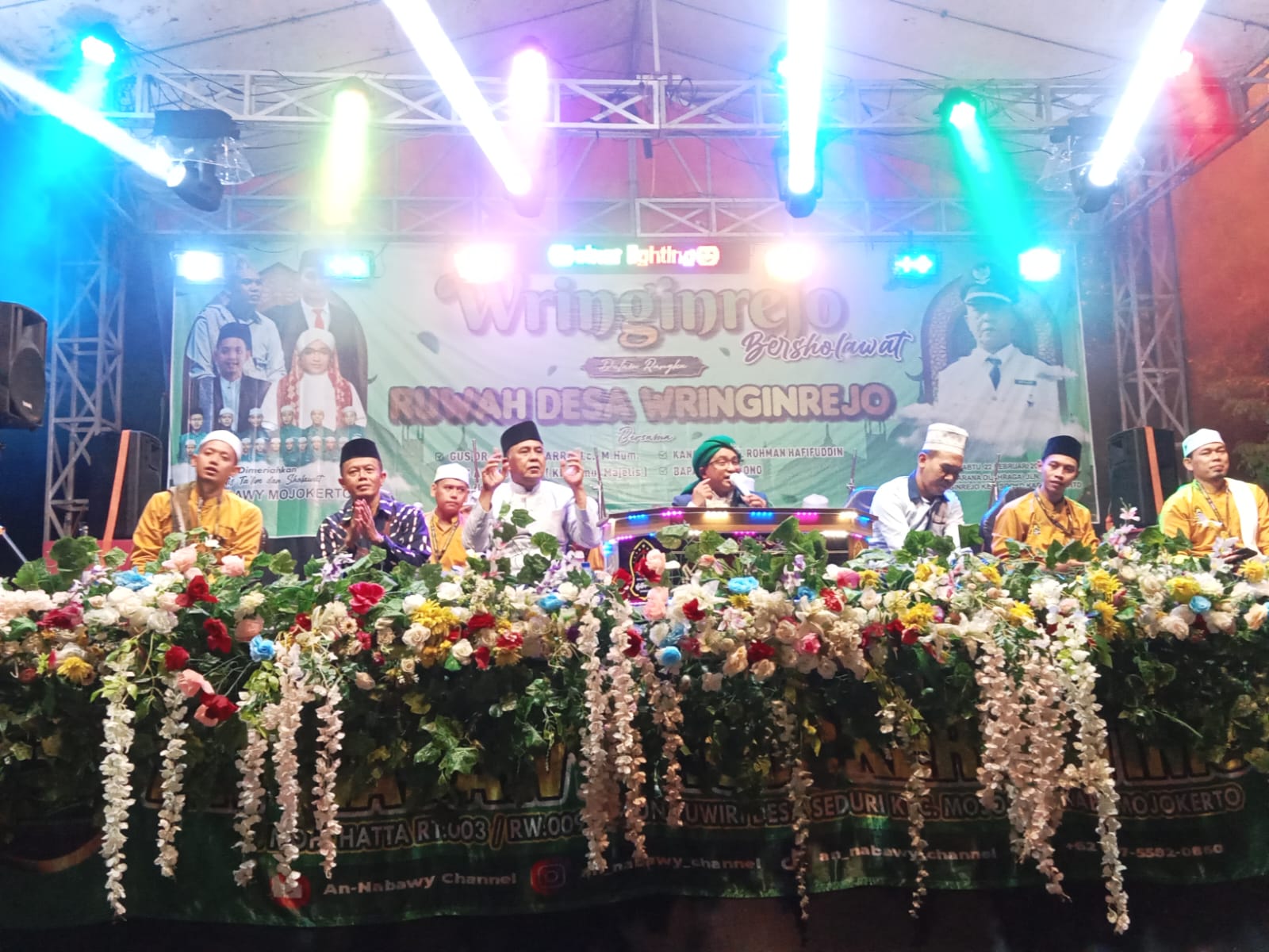 Kepala Desa Wringinrejo Gelar Acara Bersholawat Ruwa Desa Bersama Ulama Ternama