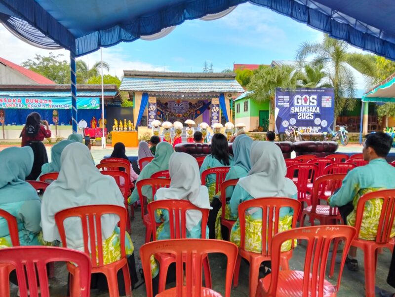 Babinsa Koramil 1008-05/Kelua Hadiri Peringatan HUT ke-31 SMA 1 Kelua