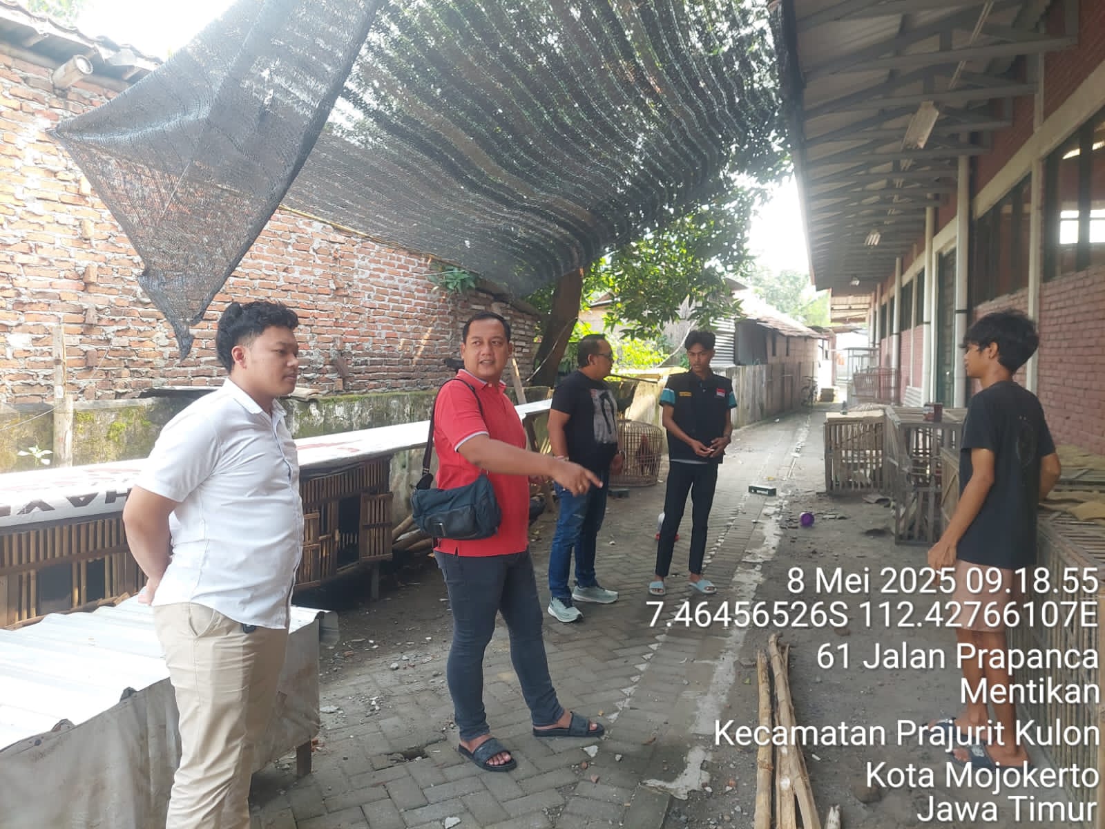 Gerak Cepat Polres Mojokerto Kota Tanggapi Adanya Informasi Kandang Ayam Aduan di Pasar Prapanca