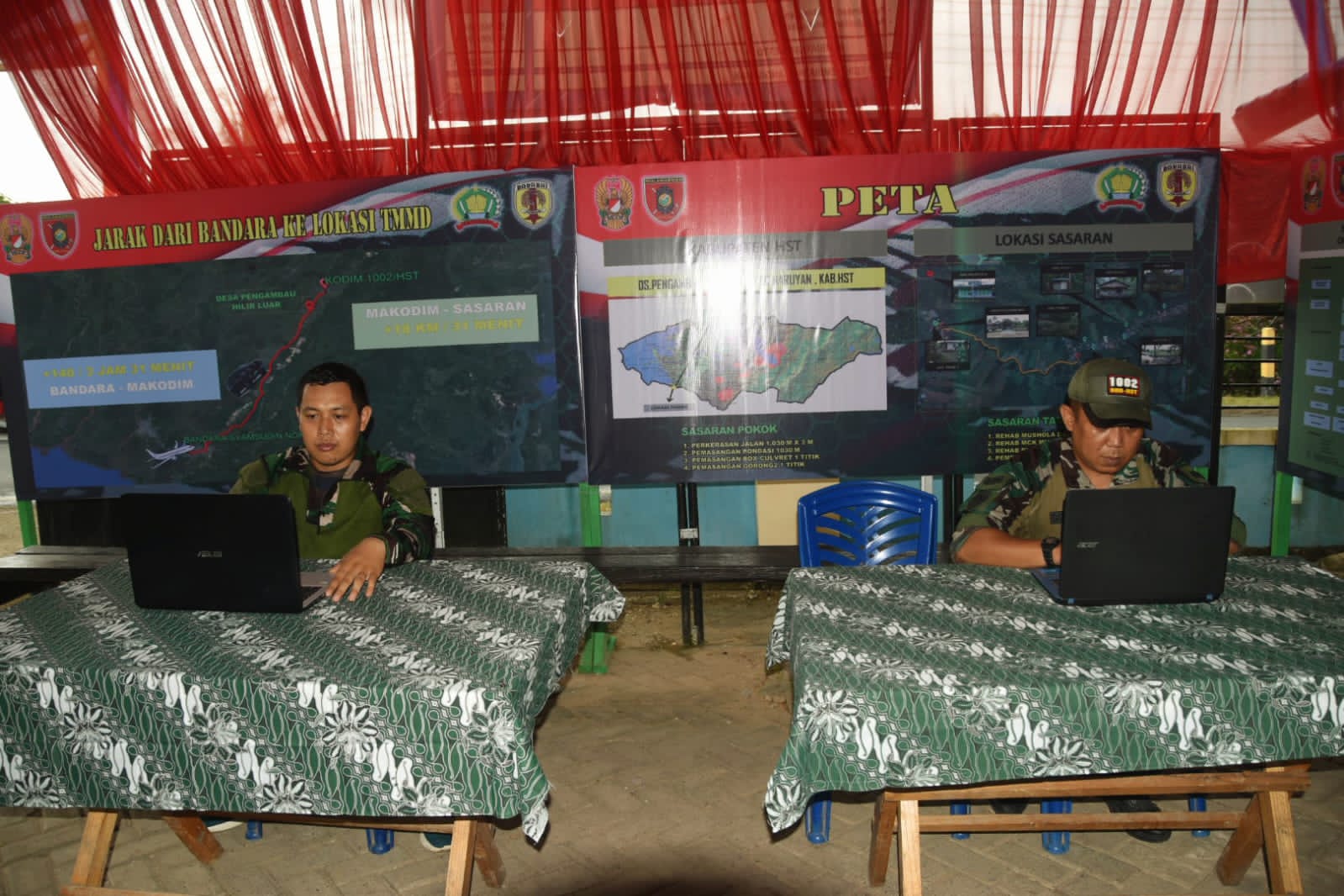 KOTIS TMMD Kodim HST di Pengambau Hilir Luar Berperan Sentral dalam Pelaksanaan Program