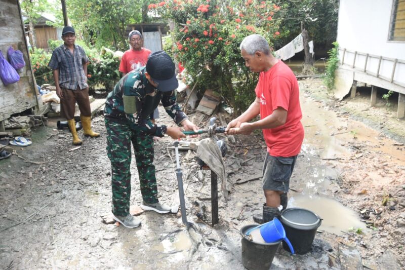 Pembuatan Sumur Bor Jadi Program Unggulan TMMD ke-124 Kodim 1002/HST