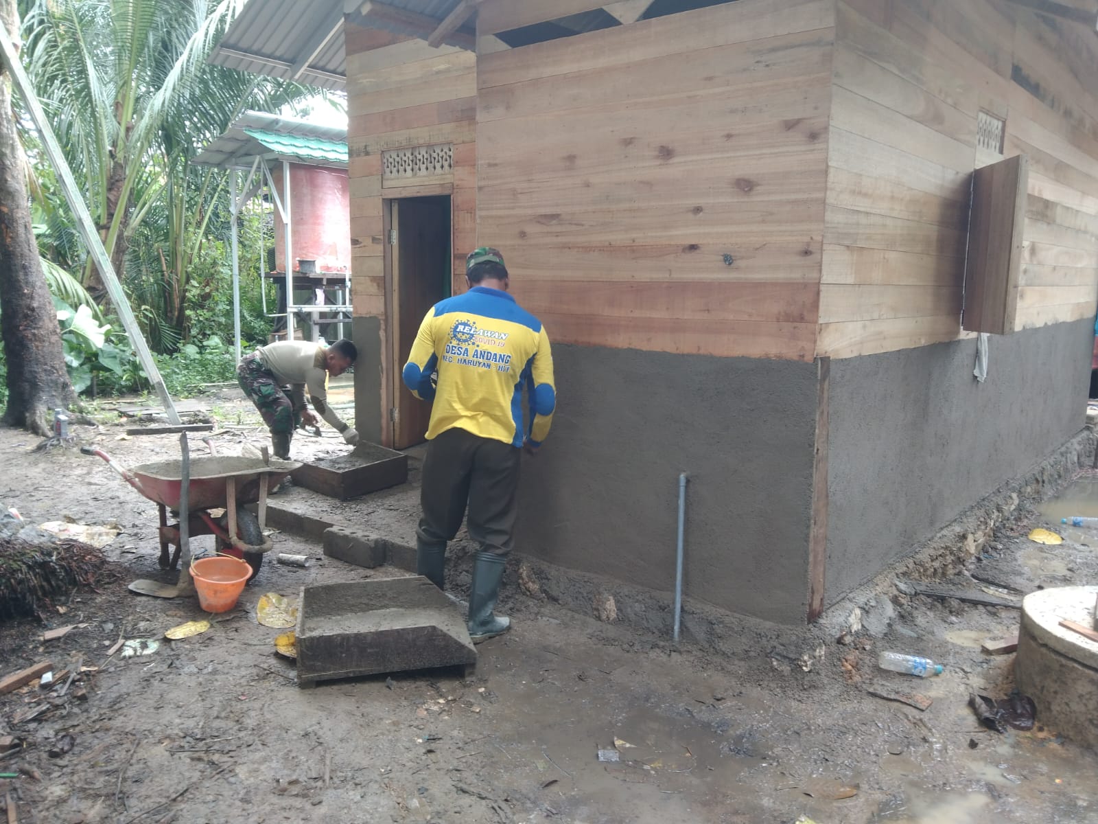 Satgas TMMD ke-124 Kodim 1002/HST Terus Gesa Rehab Rumah Tidak Layak Huni