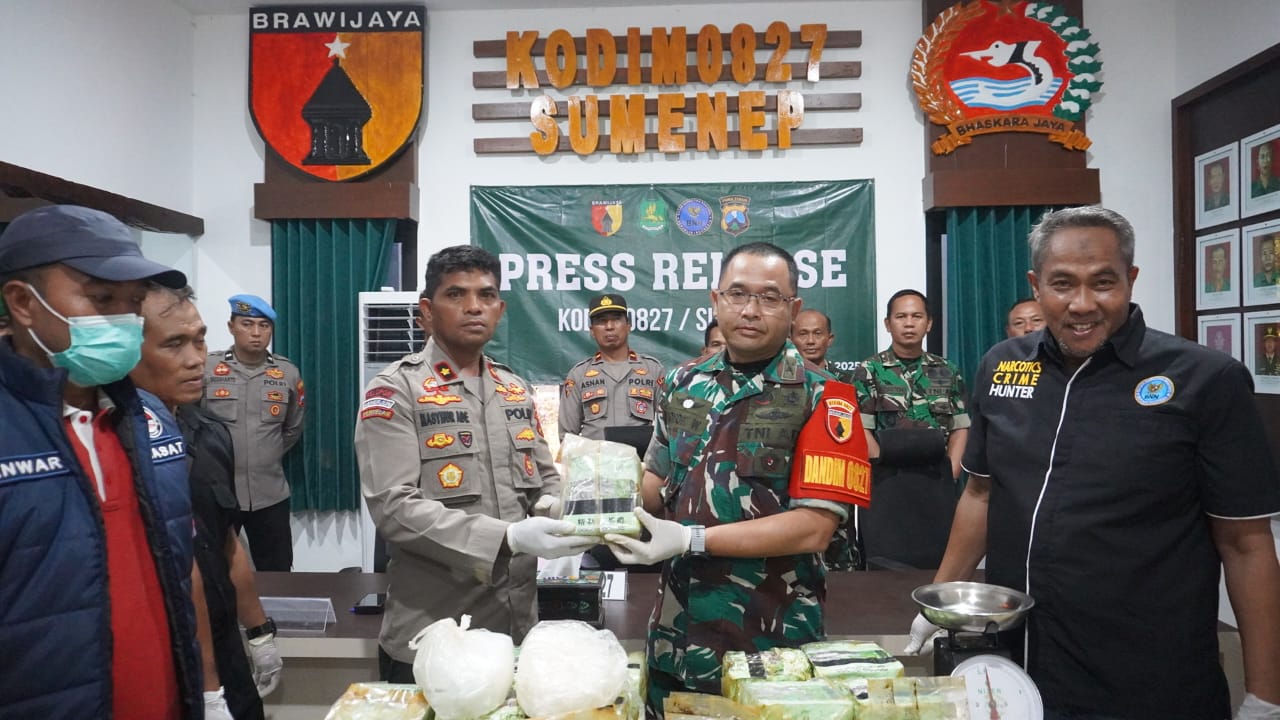 Dandim Letkol Yoyok Wahyudi Ungkap Penemuan Sabu-Sabu Seberat 35 Kilogram