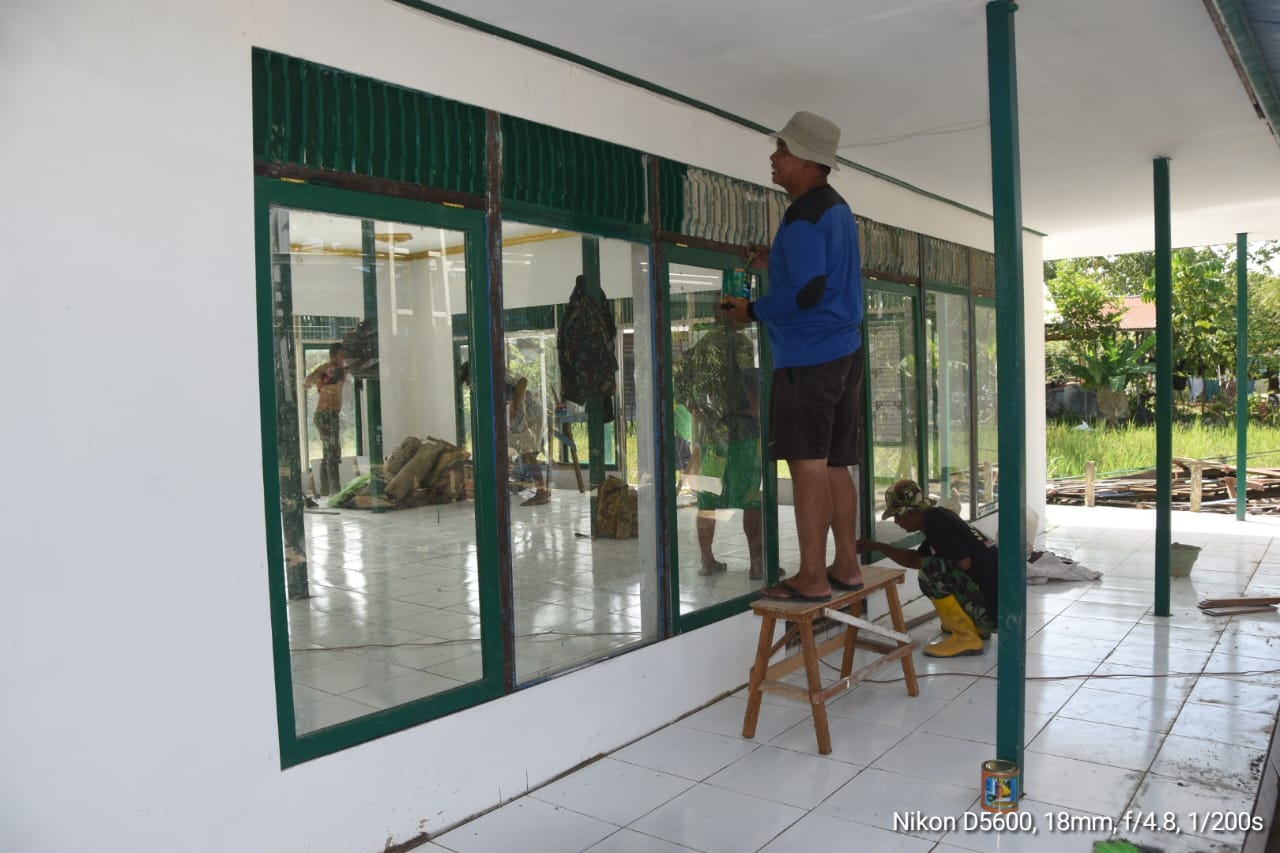 Hampir Rampung, Satgas TMMD Kejar Penyelesaian Rehab Langgar Darussalam