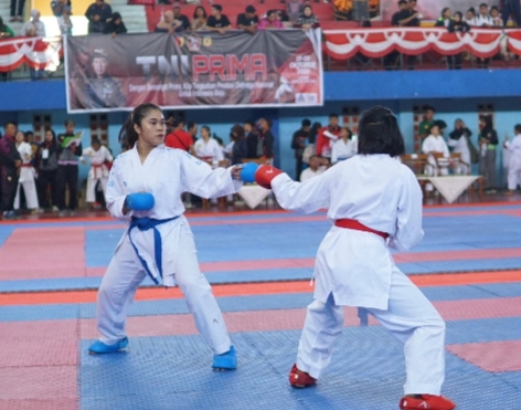 Polwan Polresta Sidoarjo Bripda Gaby, Ukir Prestasi di Piala Panglima Divisi Infanteri 2 Kostrad