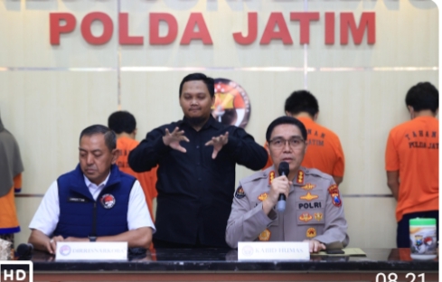 Polda Jatim Berhasil Ungkap Peredaran Narkoba Jaringan Internasional 4 Tersangka Diamankan