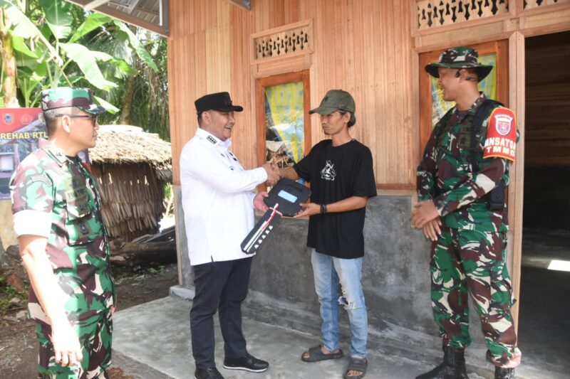 Warga Pengambau Hilir Luar Harapkan Berkah dari Bedah Rumah TMMD ke-124