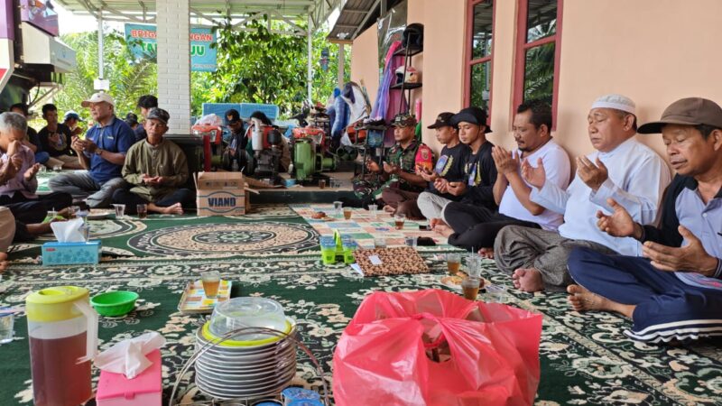 Personel Kodim 1009/Tla Hadiri Syukuran Yang Digelar Brigade Pangan Tani Maju Desa Panggung