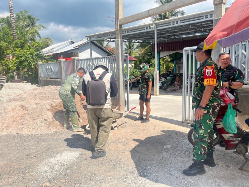Tinjau Lokasi, Dansatgas TMMD Ke-125 Kodim 1007/Banjarmasin Berikan Semangat kepada Personel di Lapangan