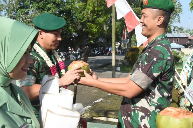 Kodim 1002/HST Sambut Dandim Baru Letkol Inf Ardiansyah Okta Putra Siregar