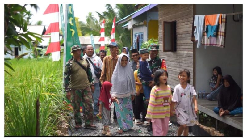 Warga Kuin Kecil Sambut Gembira Hasil TMMD ke-125 Kodim 1007/Banjarmasin