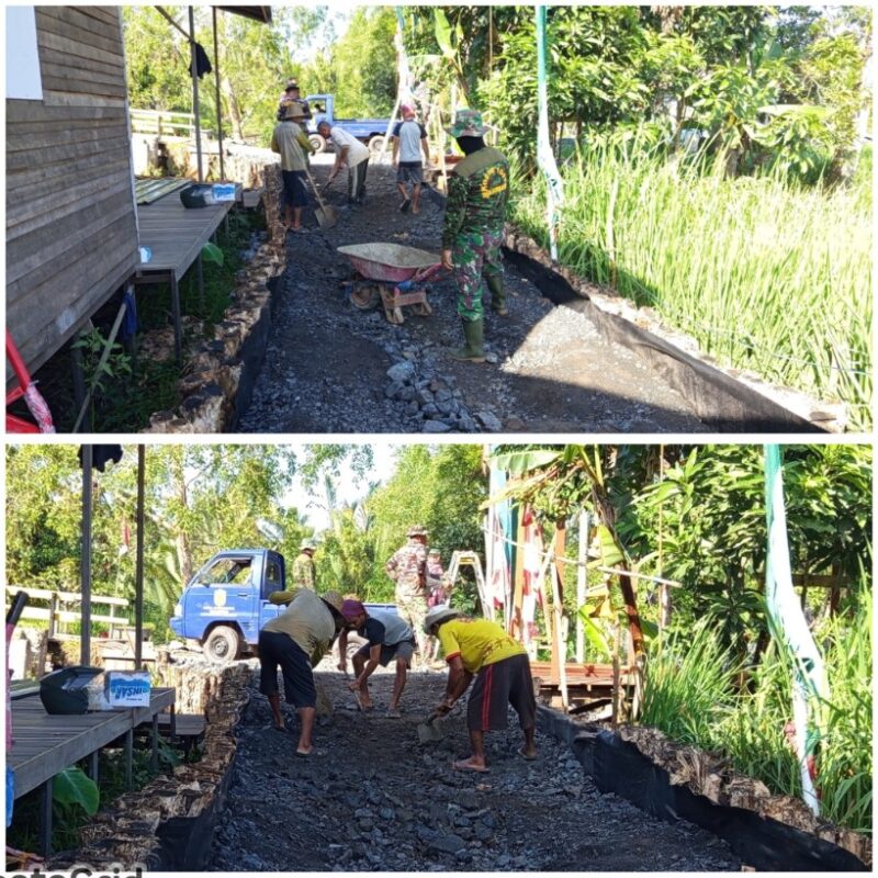 Warga dan TNI Kompak! TMMD Ke-125 di Kuin Kacil Terus Berprogres