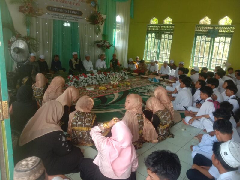 Babinsa Koramil 1009-05/Kurau Hadiri Acara Peringatan Maulid Nabi Muhammad SAW 1447 H