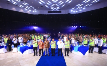 Hadiri Syukuran HUT Lalu Lintas ke-70, Kapolri Luncurkan Digital Korlantas dan Sematkan Pin Emas