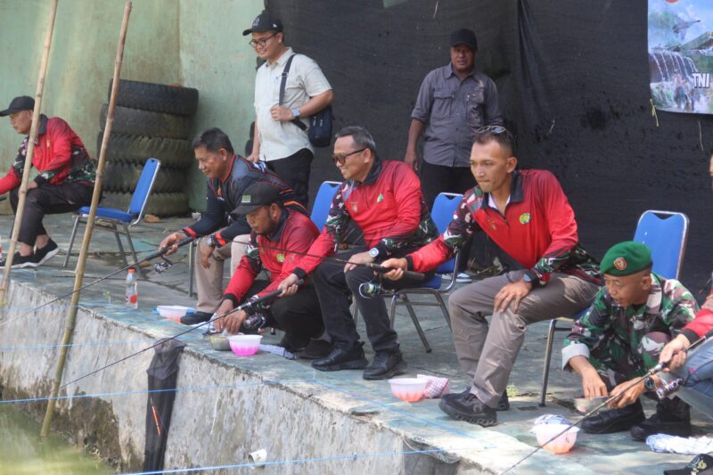Seru dan Penuh Keakraban, Kodim 1008/Tabalong Rayakan HUT TNI Lewat Mancing Executive